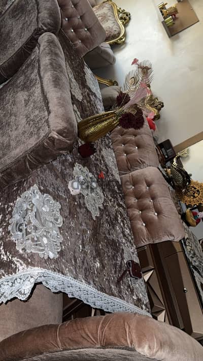 غرفه  سفره وصالون  وستاير للبيع عفش عروسه