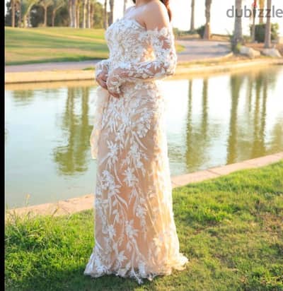 off white Engagement Dress