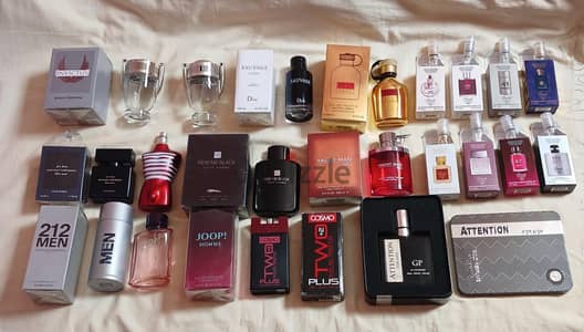 فوارغ عبوات عطور اورجنيال وتسيتر وكوبي وكريمات وشاور وسامبو