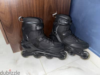 OXELO FITNESS SKATES BLACK/silver