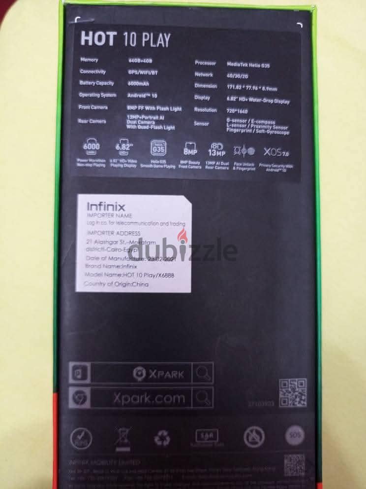 Infinix Hot 10 Play 1