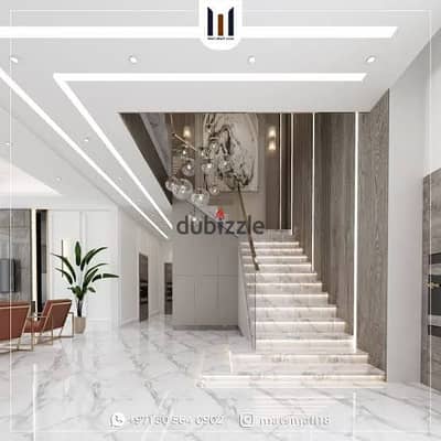 Villa 324 m 3 floors for sale, super lux finishing, all facilities available: water and electricity, in Alexandria, Al-Agami, kilo 21, on Al-Nakhil Beach, in a very distinguished location.