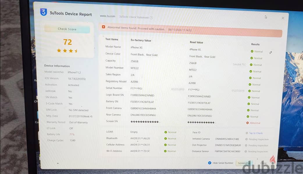 iphone xs 256 gb 3