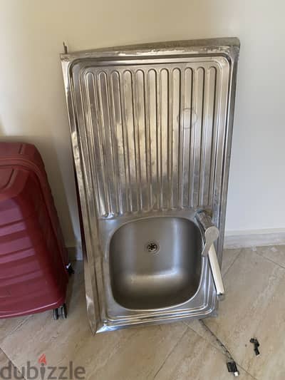 حوض ستانلس stainless steel sinkبالخلاط
