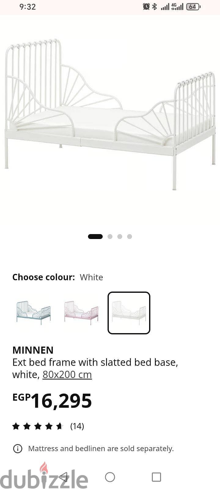 سرير أطفال وشباب قابل للتمديد kid and youth bed extendable 3