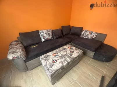 L shaped living room