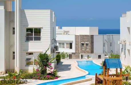 Finished chalet, sea view for sale, early delivery, in Youd, Ras El Hekma, North Coast