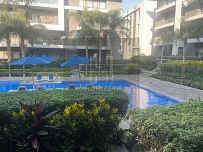 Semi furnished Apartment with garden Rent El Patio 7 new cairo prime view