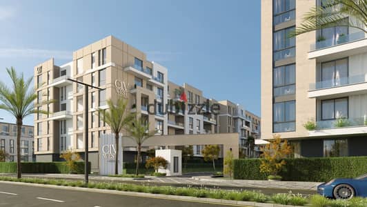 Apartment for sale ground floor two bedrooms 125m + garden 68 m - Sheikh Zayed - with installment up to 10 years