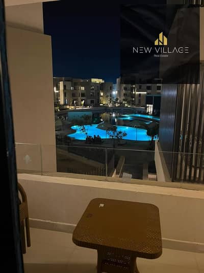 For Rent | Fully Furnished & Fully Air-Conditioned 3-Bedroom Chalet in Zahra Sidi Abdelrahman – Lagoon & Pool View, Prime Location, First Floor