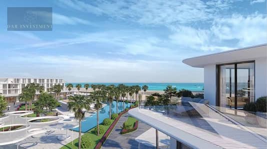 For sale branded chalet by Marriott fully finished with ACs, sea view 3br 152m in JUNE SODIC Ras El Hekma, North Coast