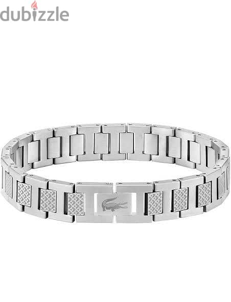 Silver Original Stanlis steel Lacoste bracelet 1