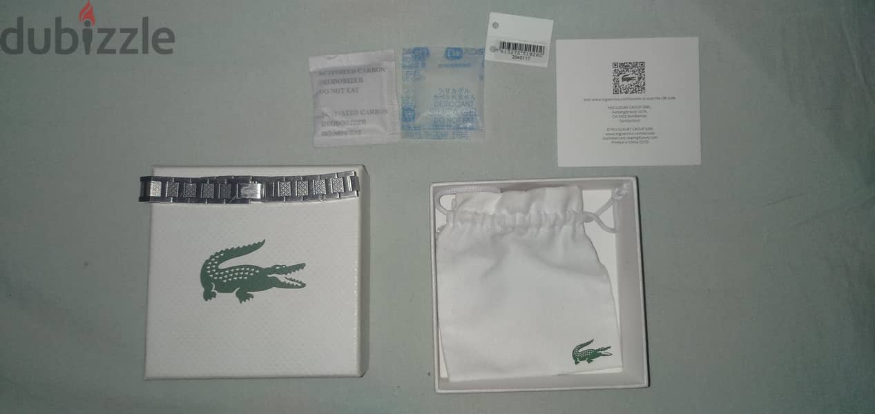 Silver Original Stanlis steel Lacoste bracelet 3