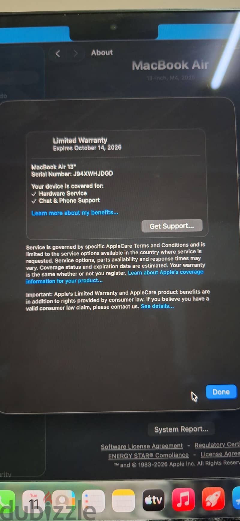 Mackbook air m4 6