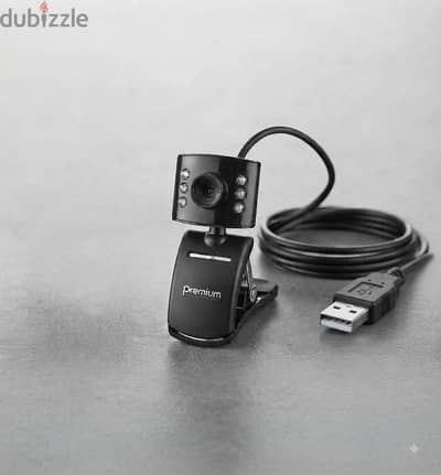 كاميرا ويب USB كلاسيكية للكمبيوتر مع مشبك تثبيت مرن