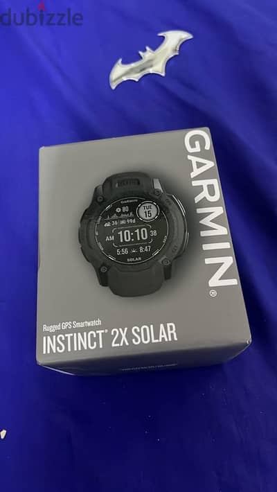 Garmin Instinct 2X, Solar rugged 50mm GPS smartwatch, Graphite