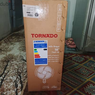 مروحة حائط تورنيدو TWF-18 مقاس 18 بوصة جديدة بالكرتونة