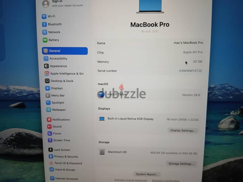 MacBook Pro M1 Pro 32ram 16 inch 3