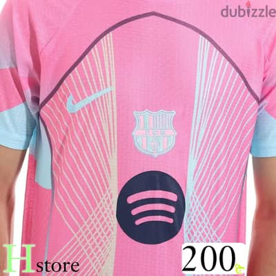 قميص برشلونه الوردي المميز ل عشاق برشلونه ب ارخص سعر من H Store