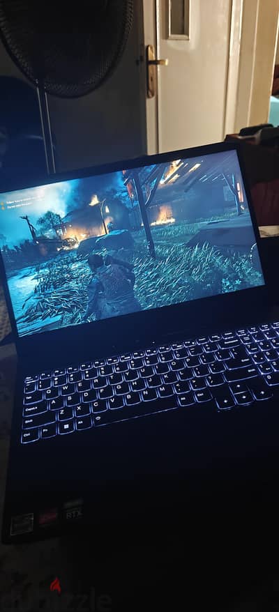 لابتوب جيمنج بحالة ممتازة جدا للبيع Lenovo IdeaPad 3 gaming laptop