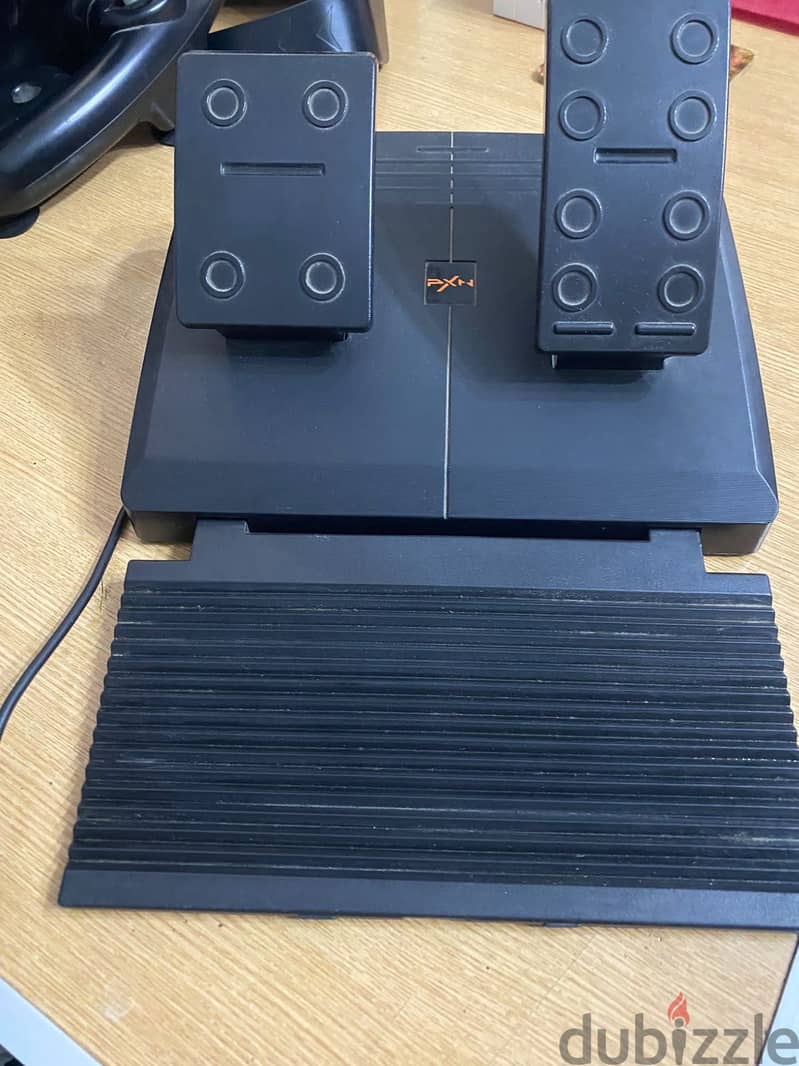 Orange gaming wheel , compatible with ps4 , xbox , pc 3
