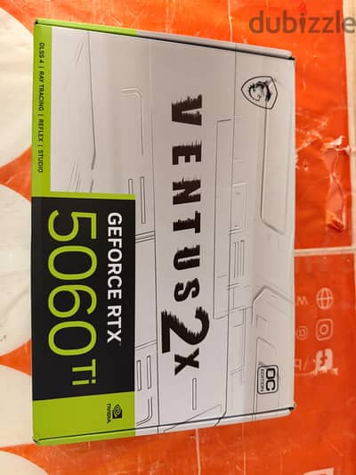 MSI GeForce RTX 5060 Ti 16GB GDDR7 (أبيض) . جديد
