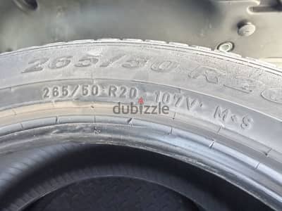 كاوتش مستعمل مقاس 265/50  R20