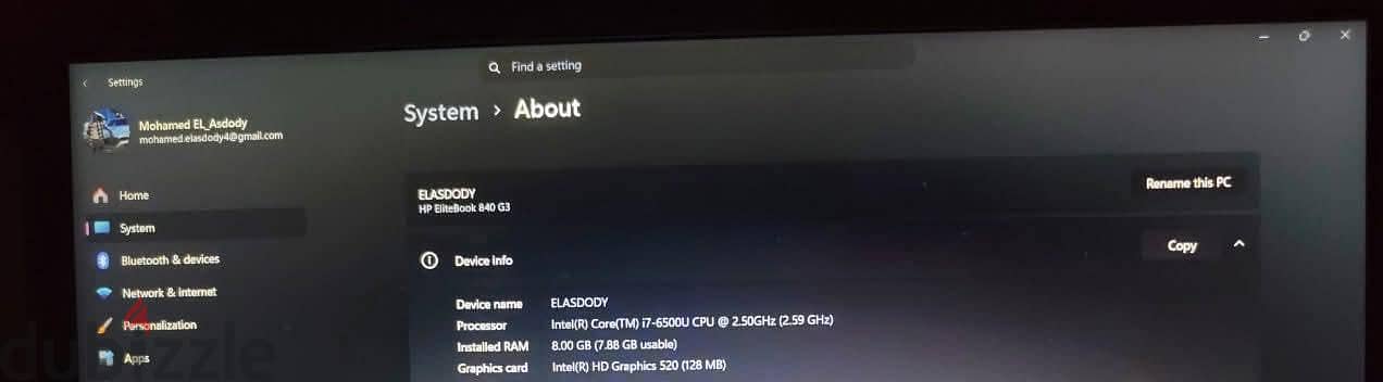 hp elitebook 840 g3 2