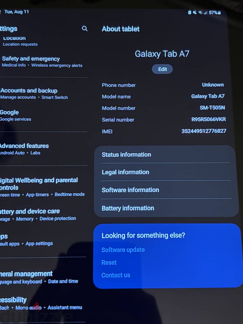 Galaxy tab A7 2