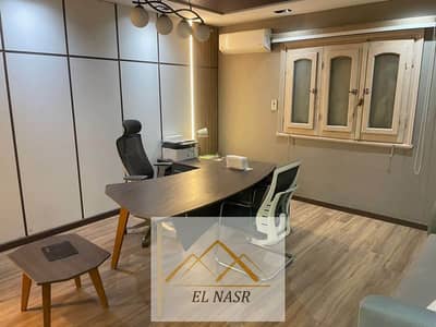 Fully air-conditioned 200 sqm office for rent in Nasr City, off Makram Ebeid, 6th District.