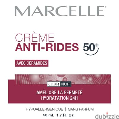 marcelle creme anti rides 50+ . كريم مارسيل المضاد للتجاعيد 50+