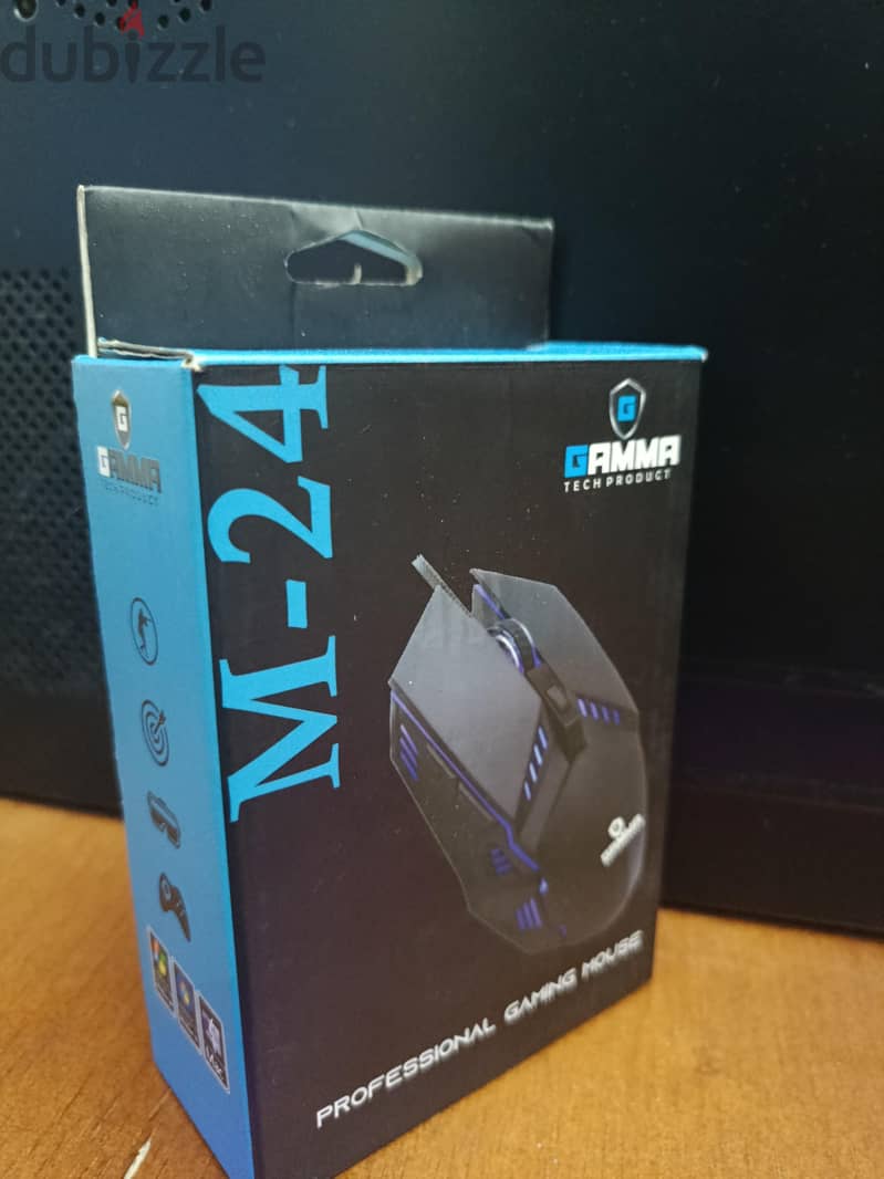 mouse gamma m24+mouse pad rgp 80×30 cm 4