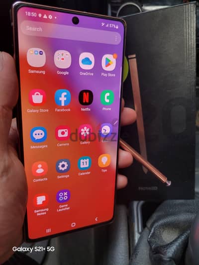 Samsung Note 20 بالعلبة