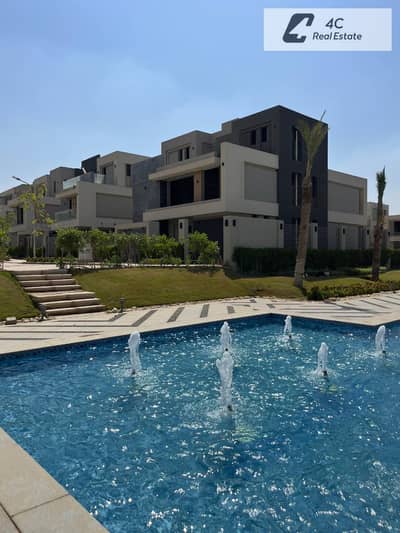 Twin house ready to move resale below market price 4 bedrooms plus maid room in La Vista City New Capital for sale