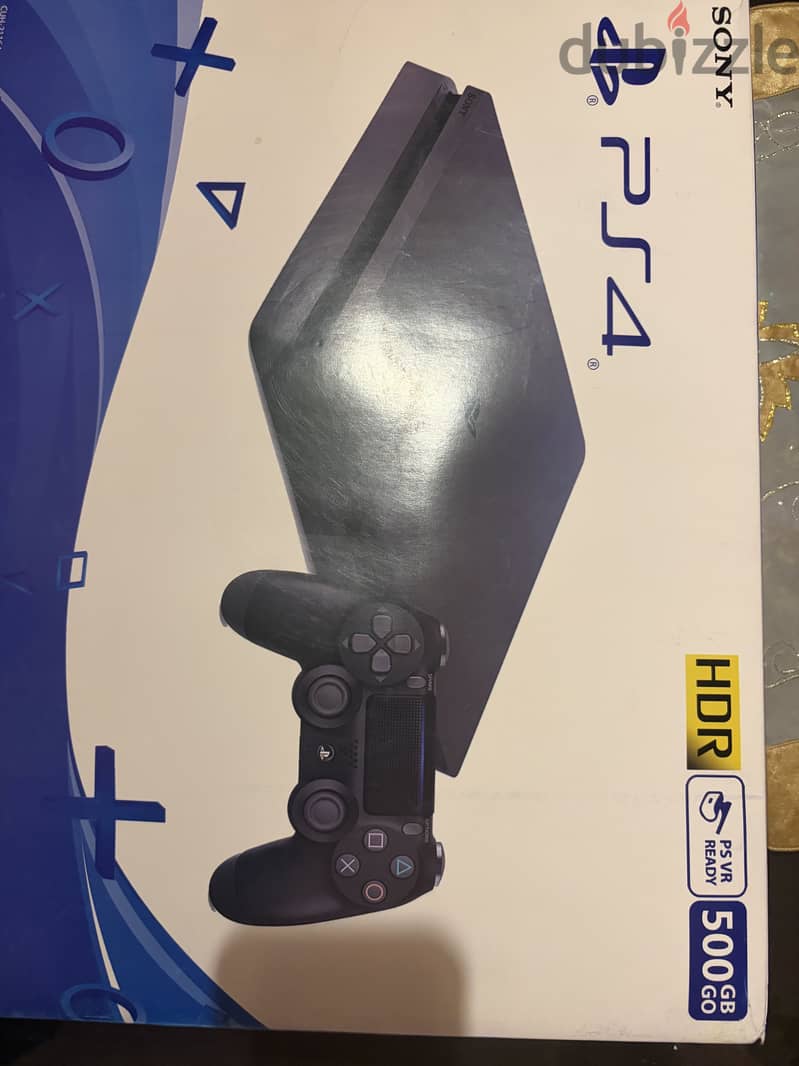 PlayStation 4 slim 500 GB with controller 2