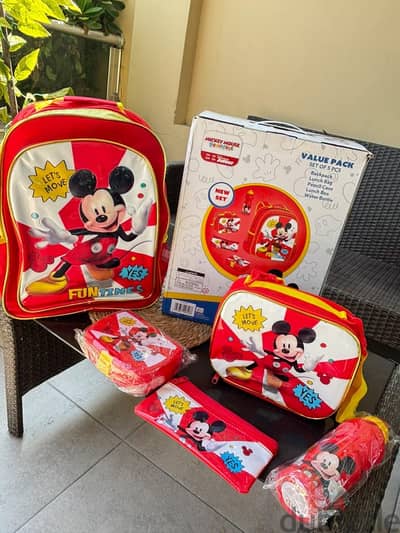 School Bag Set of 5 pcs
