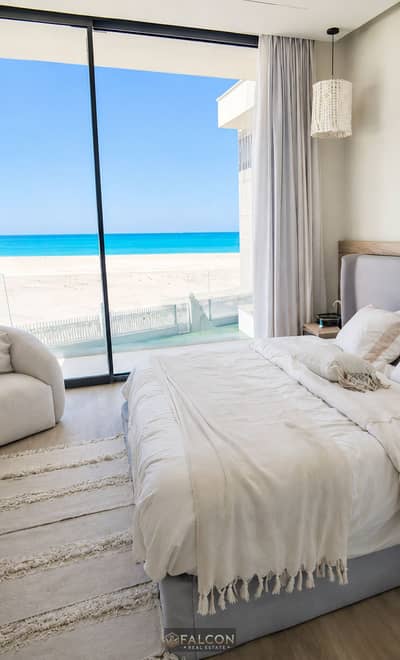 Chalet Full Sea View + Private Marina  Prime Location For Sale  in marina 5 north coast next to alamein & marassi with cash price or installments 10 Y