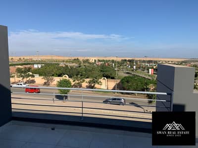 Luxurious 220m Twin House for Rent | El Patio Zahraa La Vista | Endless Ahly Club View, 3BR, ACs, Marble Finishes, Private Garden & Pool 75K