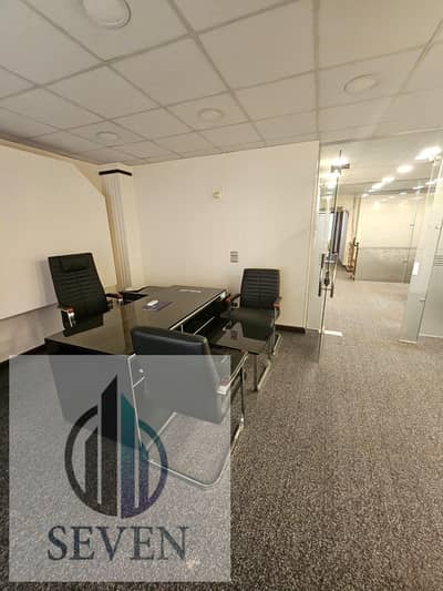 *Office for Rent, 225 sqm, licensed, in the heart of Maadi, Al-Nasr Main Street, prime location for major companies*
