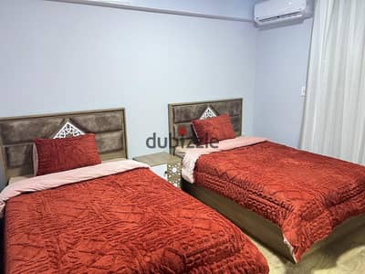 Modern furnished and air-conditioned apartment for rent in Compound Jana Sheikh Zayed