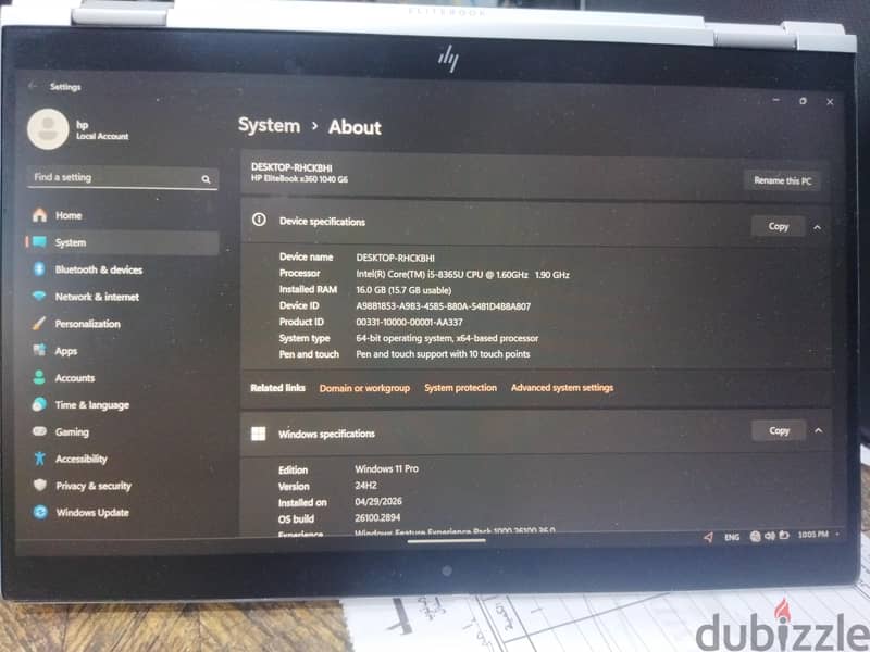 HP EliteBook x360 1040 G5 3