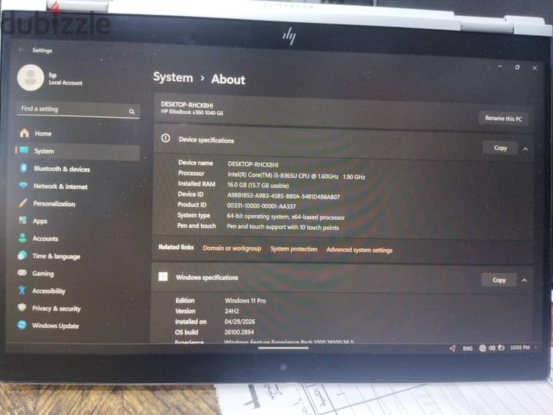 HP EliteBook x360 1040 G5 4