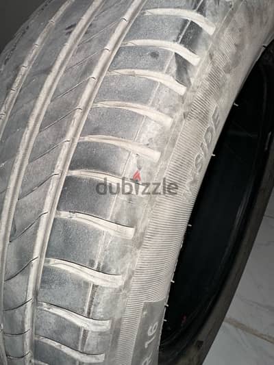 4 used michelin car tires- good condition