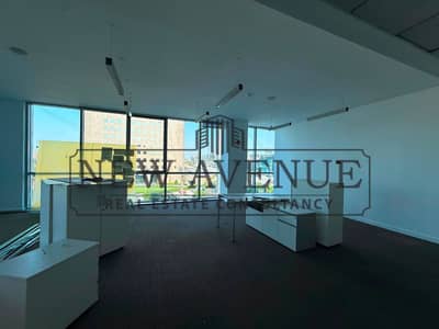 corner fully finished office for rent direct on north 90 divided into 10 rooms at New cairo