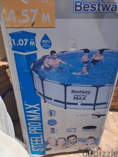  حمام سباحة Bestway Steel Pro MAX 4.57×1.07 متر