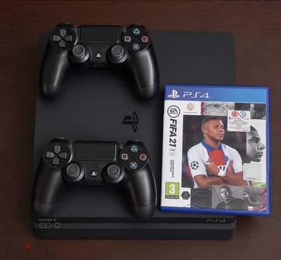 ps4 slim with fifa 25&21 and gta5