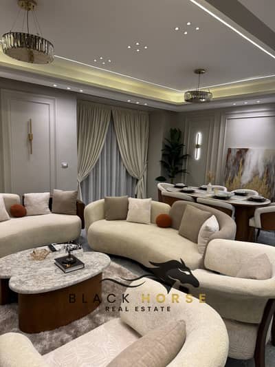 Furnished hotel apartments for rent in Al Rehab, featuring modern furniture in the finest residential units in Al Rehab.