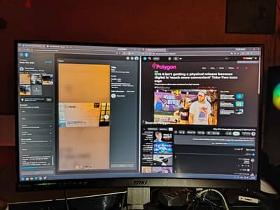 Msi Optix MAG272CQR Curved Gaming Monitor - 27 Inch 16:9 2K VA 165Hz 1