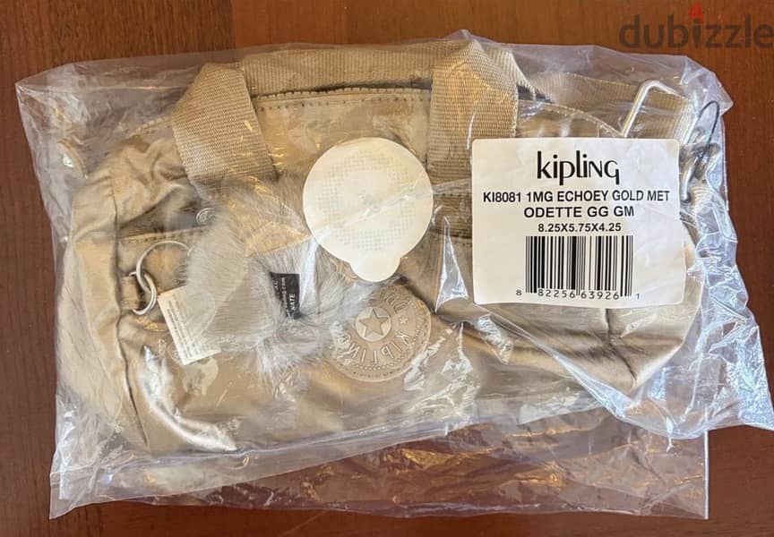 Authentic KIPLING ODETTE METALLIC SHOULDER BAG 7