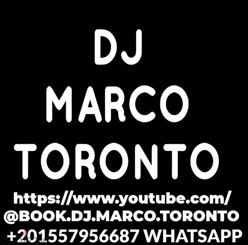 BOOK DJ MARCO TORONTO 1